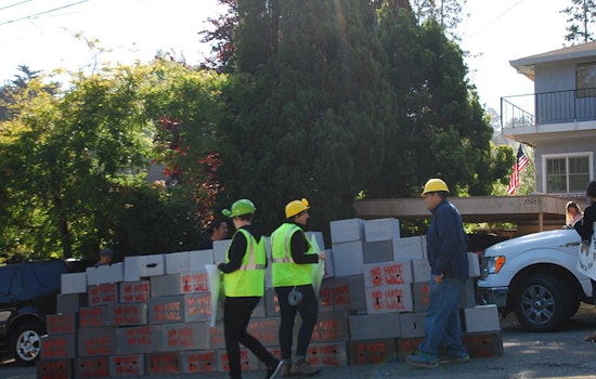Protesters Build Mock Border Wall Outside Contractor's Montclair Home