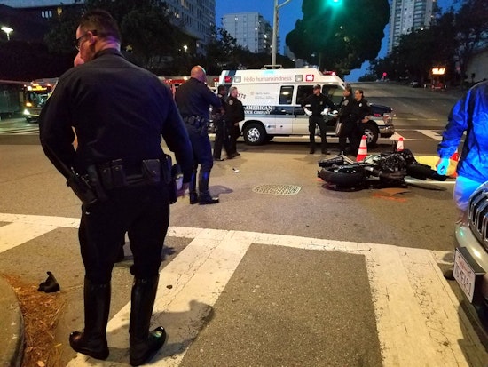 Motorcyclist Dies In Collision Near Geary & Laguna