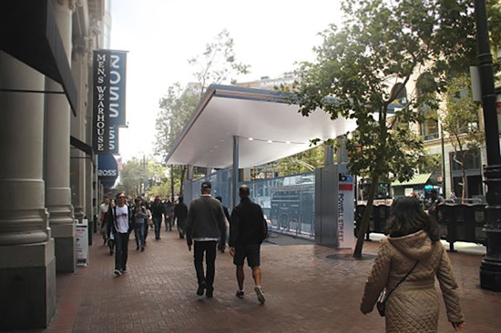To Protect Escalators, BART To Install Canopies Over Downtown Stations