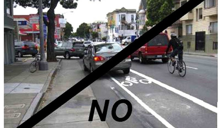 SFMTA Warns ARCO Patrons: Don’t Block Bike Lane