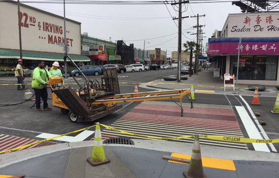 Streetscape Project Brings Decorative Crosswalks To Irving St.