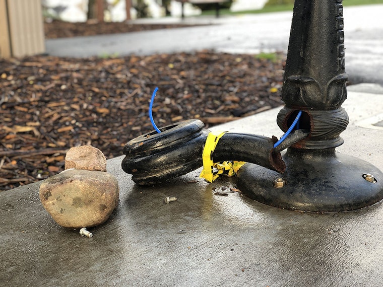 Vandal smashes dog water stations in Alamo Square Park