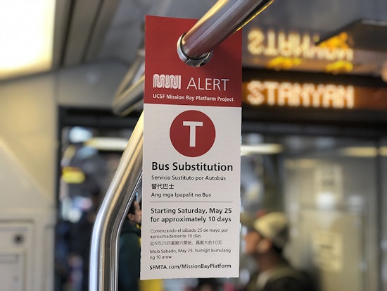 Muni's T-Third line to undergo another 10-day bus substitution