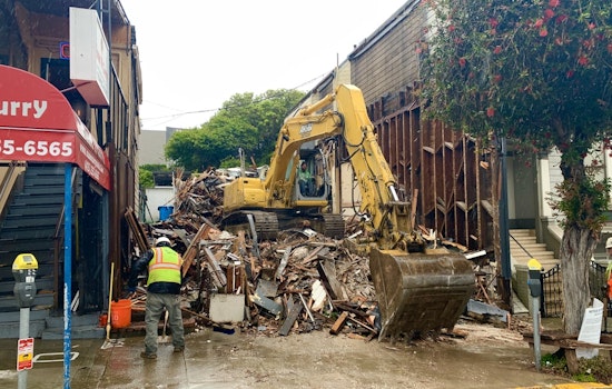 Building demolished to make way for upcoming Hotel Castro