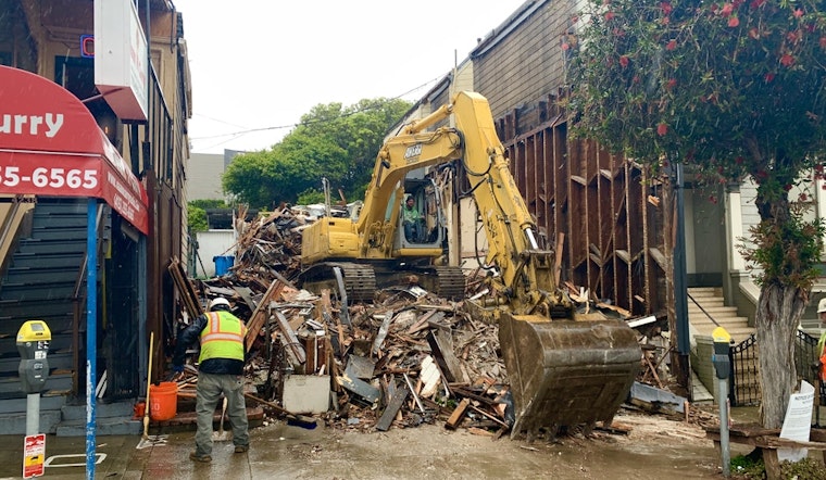 Building demolished to make way for upcoming Hotel Castro