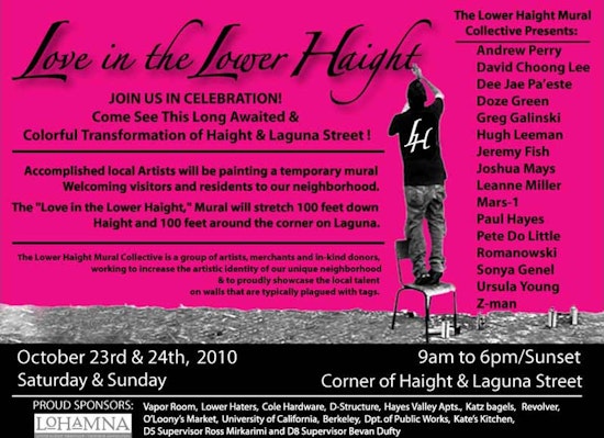 It's Lower Haight Mural Painting Day