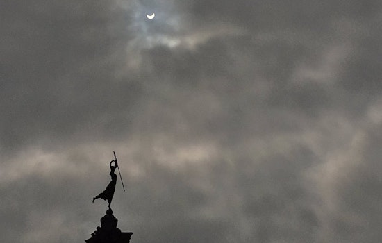 Scenes From A Foggy Solar Eclipse In San Francisco & Oakland