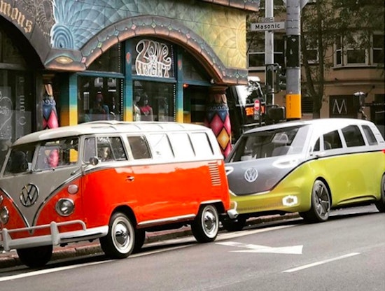 Weird Trip On Haight: New Electric Volkswagen Microbus Spotted