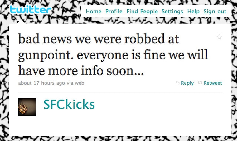 SFCollection Robbed at Gunpoint