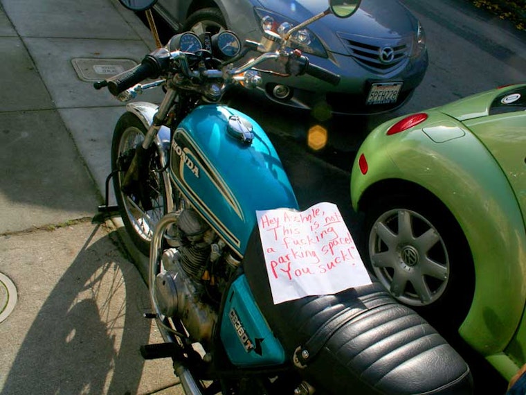 How Do We Feel About Motorcycles on the Sidewalk?