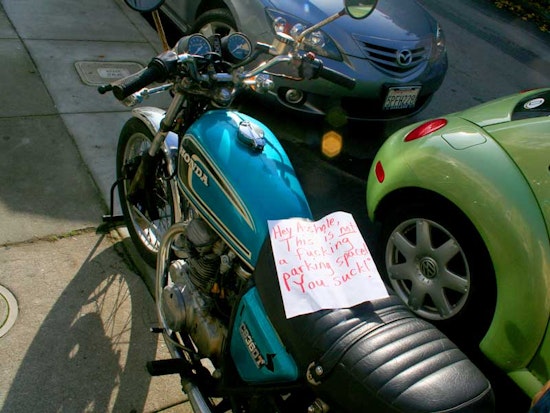 How Do We Feel About Motorcycles on the Sidewalk?
