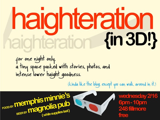 Announcing "Haighteration in 3D," the Pop-Up Experience!