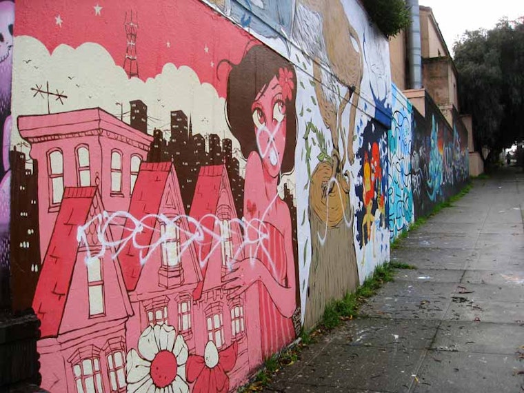 Talentless Sociopath Tags Lower Haight Mural