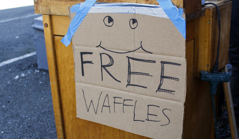 Eat Free Homemade Waffles on an Oakland Stoop