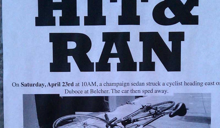 Cyclist Victim of Hit and Run on Duboce, Seeks Witnesses