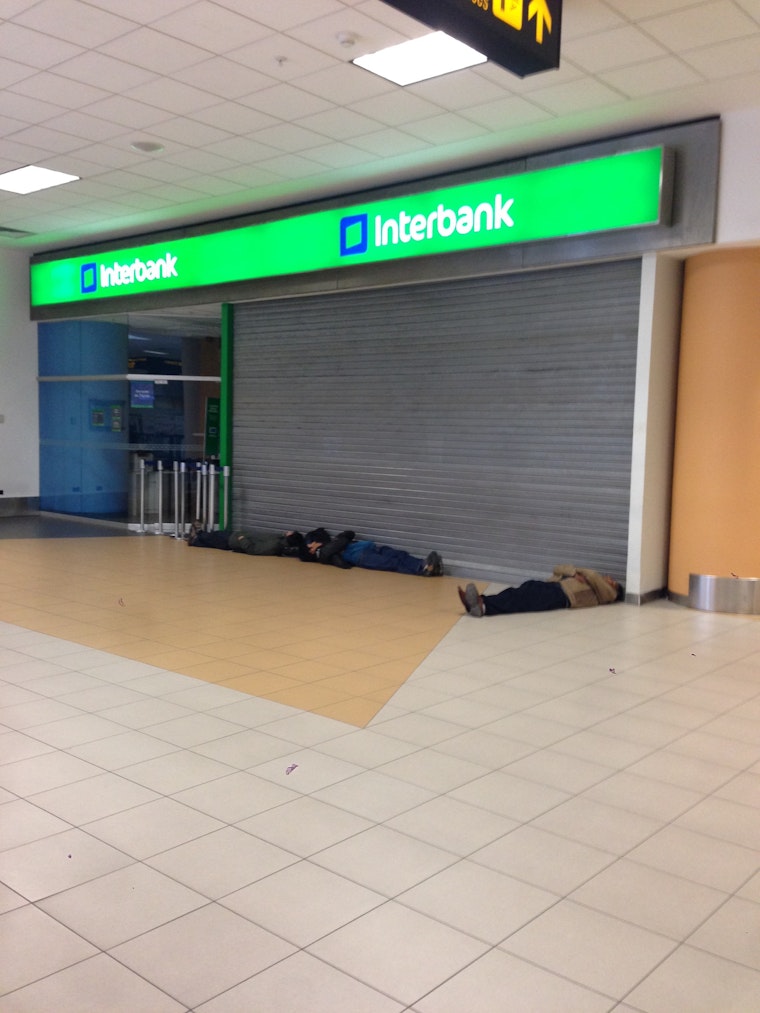 In Lima Peru waiting for a connection to Cousco