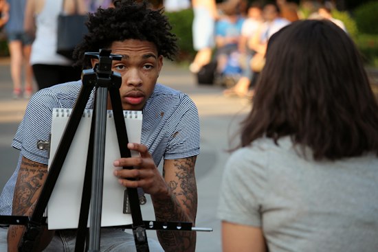 Ingram's NBA Draft Workout: Drawing in NY Park