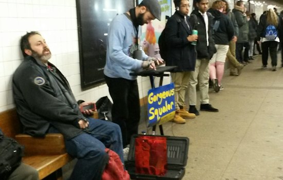 NYC Subway Performer Plays Some Cool Tunes With an Unidentifiable Instrument