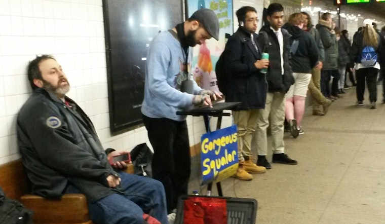NYC Subway Performer Plays Some Cool Tunes With an Unidentifiable Instrument