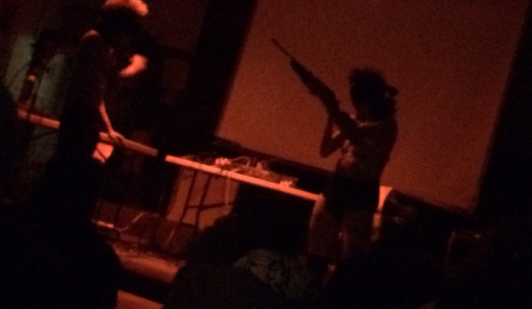 Performance Art In West Oakland Now: Topless Man Flagellates Himself Whilst Topless Wom...