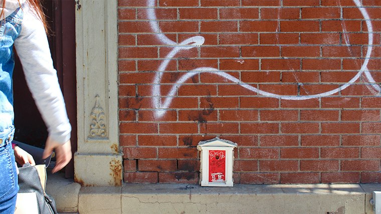 Red Doors in New York Lead to Speakeasy Dollhouse