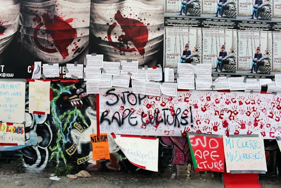 Remnants of End Rape Culture Protest in Bushwick