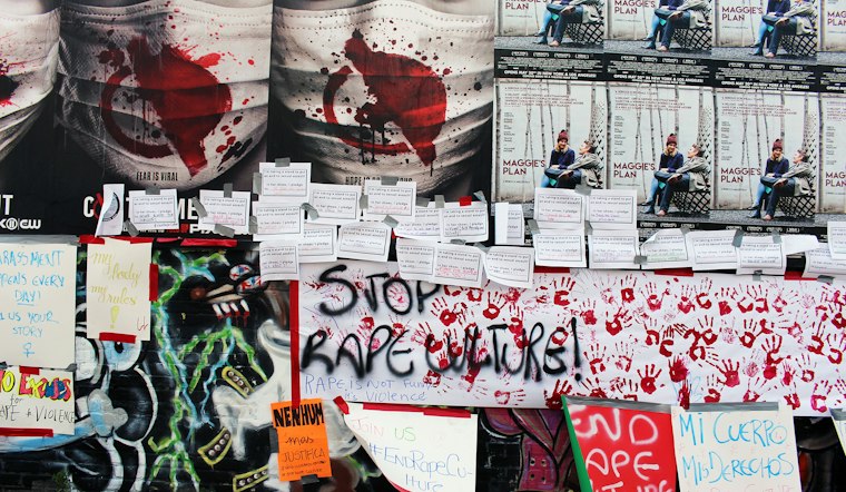 Remnants of End Rape Culture Protest in Bushwick