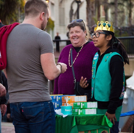 Selling Girl Scout Cookies in the Street not a Walk in the Park