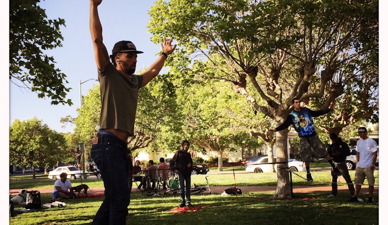 Slacklining – Defying Gravity While Exercising at Lake Merritt