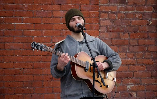 Street Performer Sings for the Love of Music