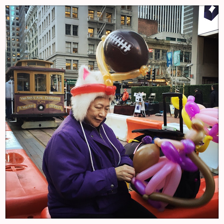 Super Bowl 50 Preparation in Downtown San Francisco