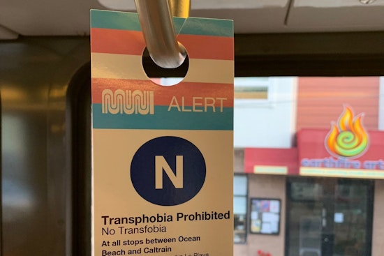 Unofficial Muni signage encourages riders to 'be gay, do crime'