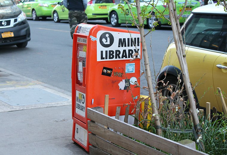The Library Outside Brooklyn Roasting Company