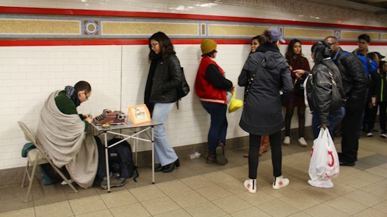 The Poetry in Watching New Yorkers Stand in a Line