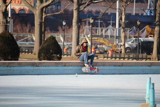 This Water Fountain In Queens Transforms Into a Skate Park