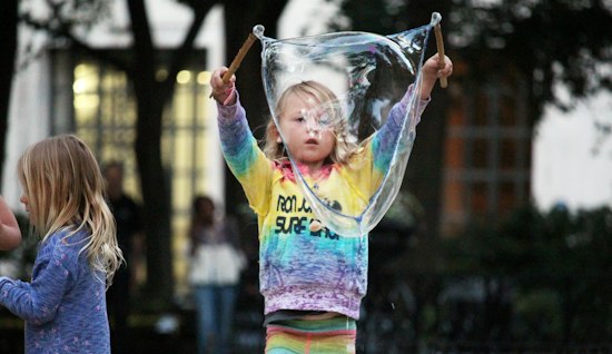 Uncle Bubble Brings Smiles to Madison Square Park
