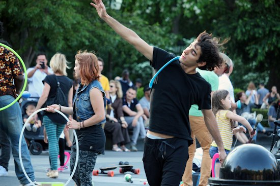 Washington Square Park Becomes a Circus Every Week