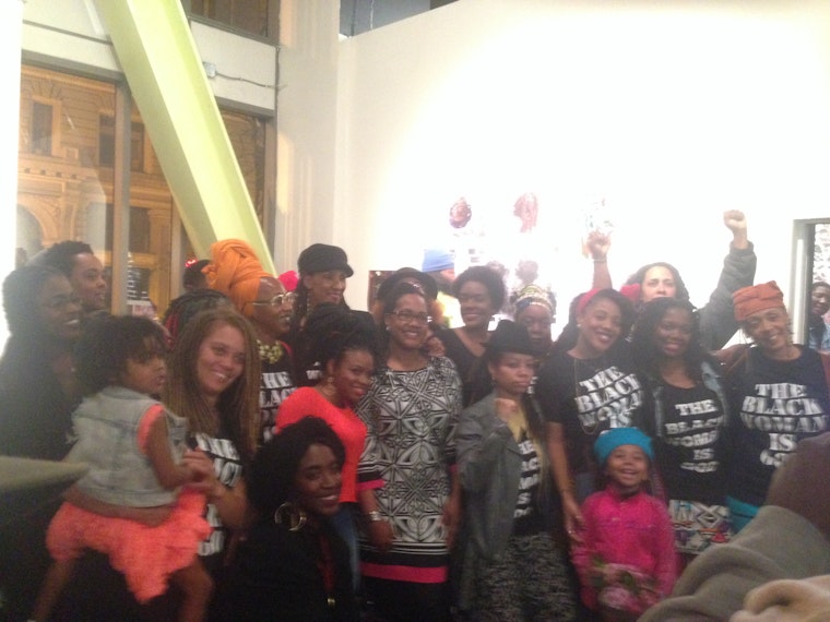 Women being badasses in the Bay Area: artist and East Oakland native Brittani Sensabaug...