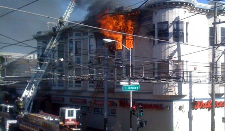 Massive Fire Above Walgreens at Haight and Fillmore