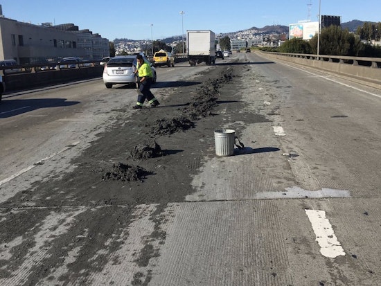I-80 Cement Spill Closes Lane, Delays Traffic [Updated]