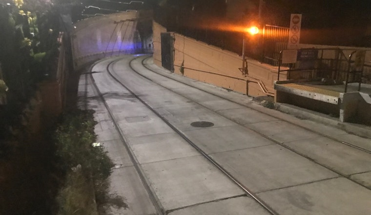 Sparks, Flames Near Cole Valley Muni Tunnel Light Up Night Sky