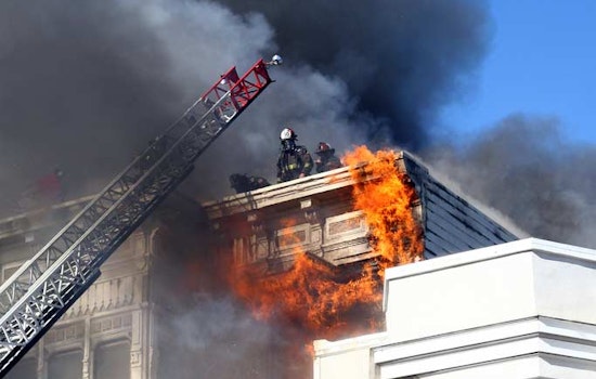 Photos of 5-Alarm Fire Near Alamo Square