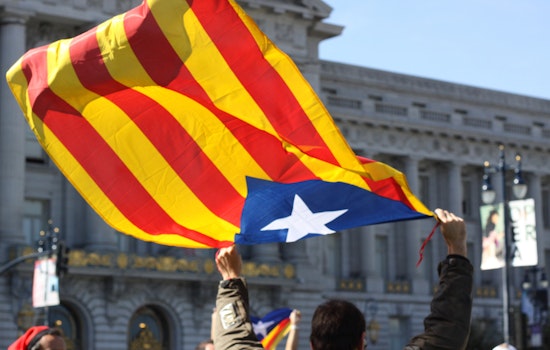 In Civic Center Protest, Bay Area Catalans Rally For Independence