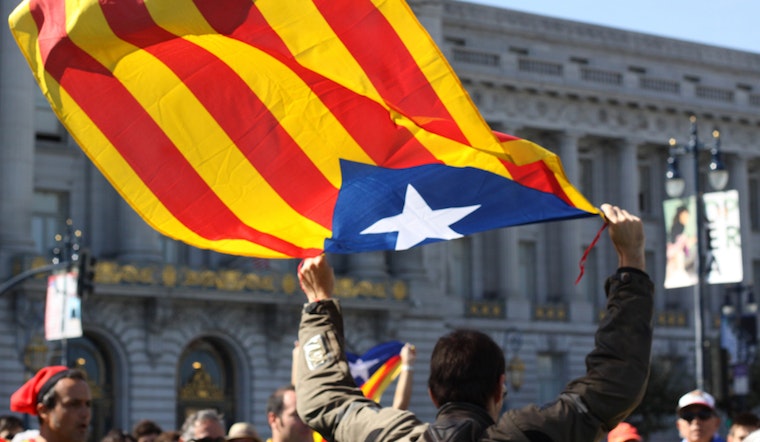 In Civic Center Protest, Bay Area Catalans Rally For Independence