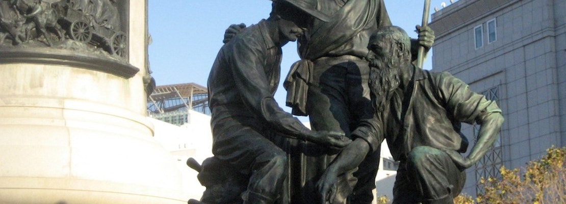 After Outcry, Arts Commission Votes To Remove Civic Center Pioneer Statue