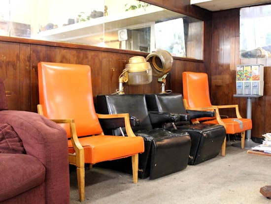 Inside the Aquarius Barber Shop