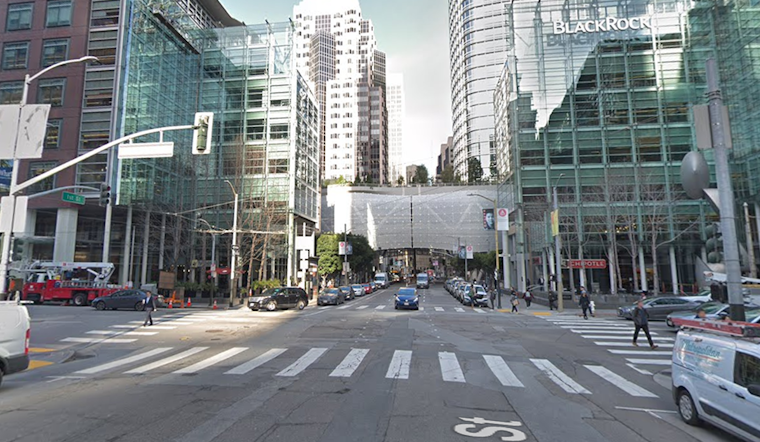 Pedestrian in life-threatening condition after being hit by driver near Salesforce Transit Center