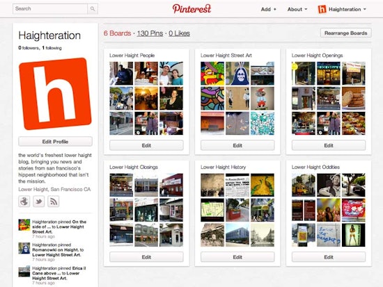 Haighteration is Now on Pinterest