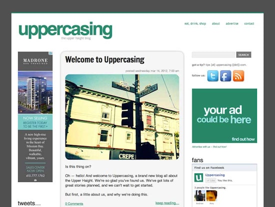 Meet Uppercasing, a Haighteration For the Upper Haight
