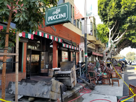 North Beach's 'Caffe Puccini' Gutted By 1-Alarm Fire